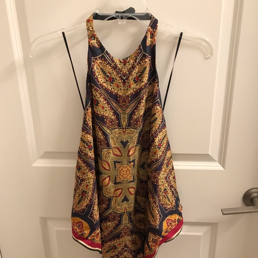 NWT sold out Zara satin bandana halter top!